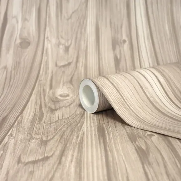 Wood Grain Wallpaper - Natural, Matte Finish
