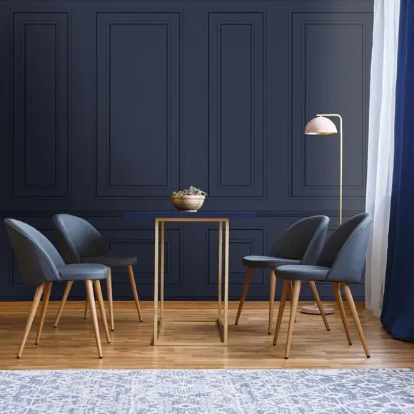 Wood Panel Wall Mural - Navy