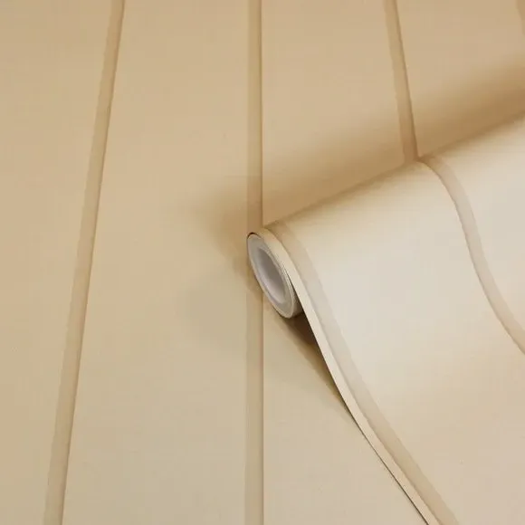 Wood Panel Wallpaper - Warm Sand