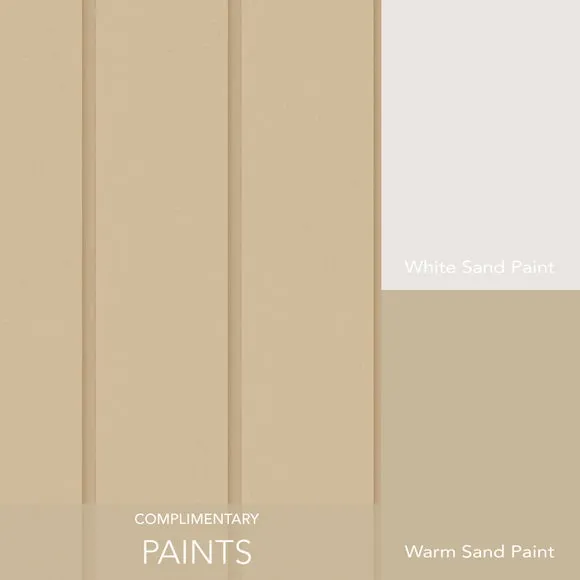 Wood Panel Wallpaper - Warm Sand