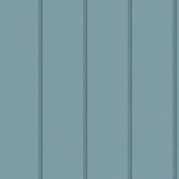 Wood Panel Wallpaper with Smooth Finish - Azure
