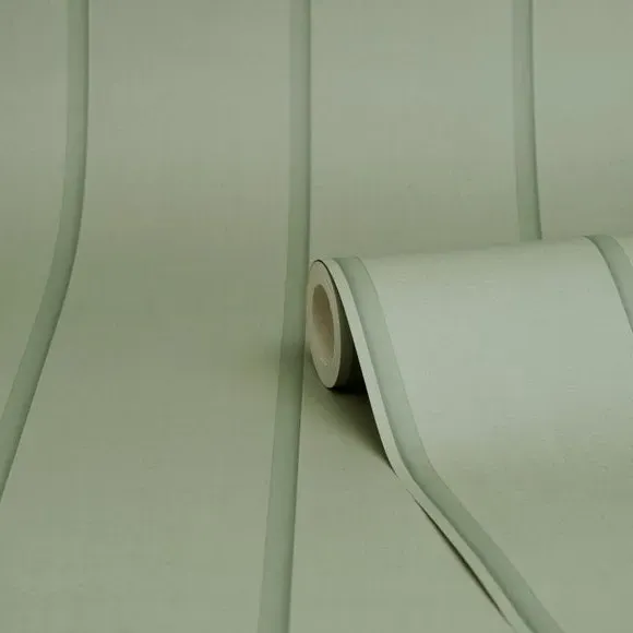 Wood Panel Wallpaper with Smooth Finish - Green