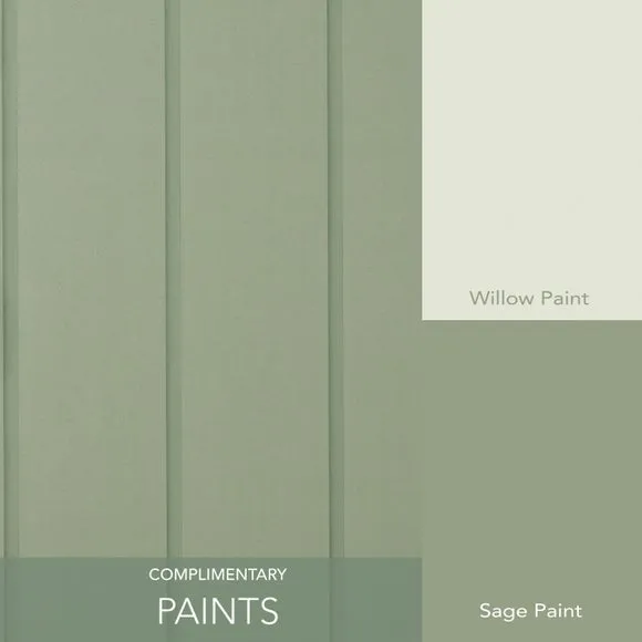 Wood Panel Wallpaper with Smooth Finish - Green