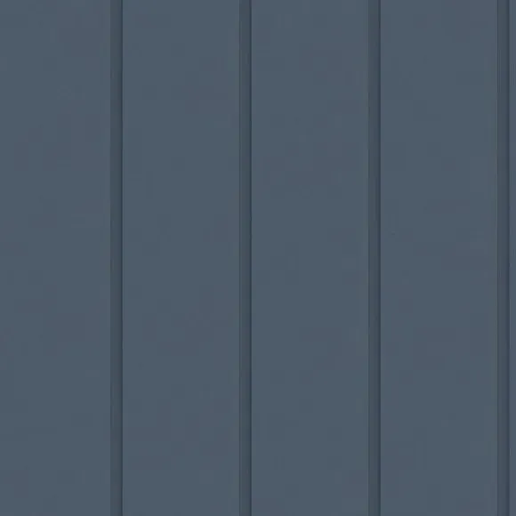 Wood Panel Wallpaper with Smooth Finish - Navy