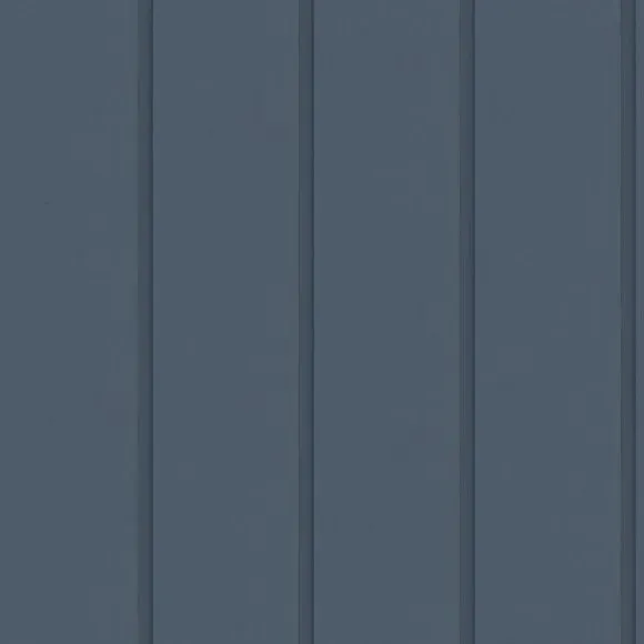 Wood Panel Wallpaper with Smooth Finish - Navy