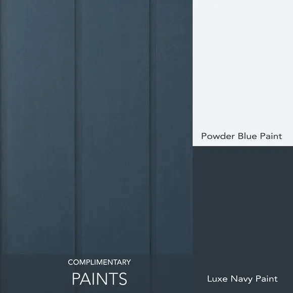 Wood Panel Wallpaper with Smooth Finish - Navy