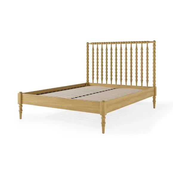 Wooden Bed Frame with Slats - Natural, Wood