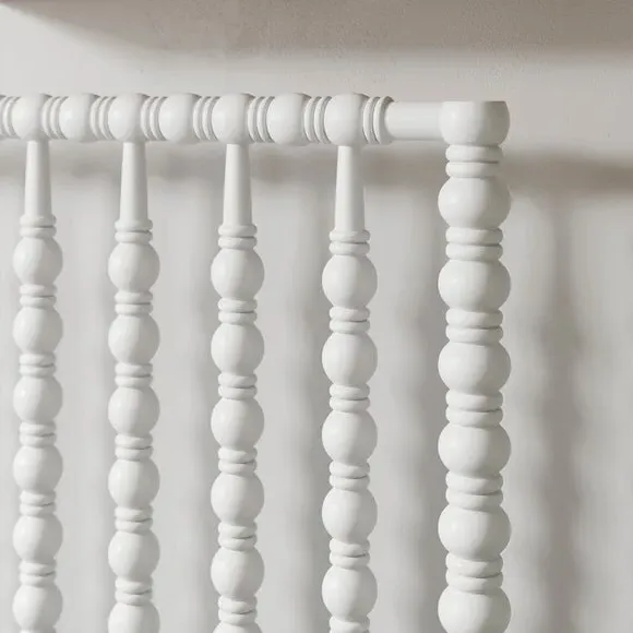 Wooden Bed Frame with Slats - White, Wood
