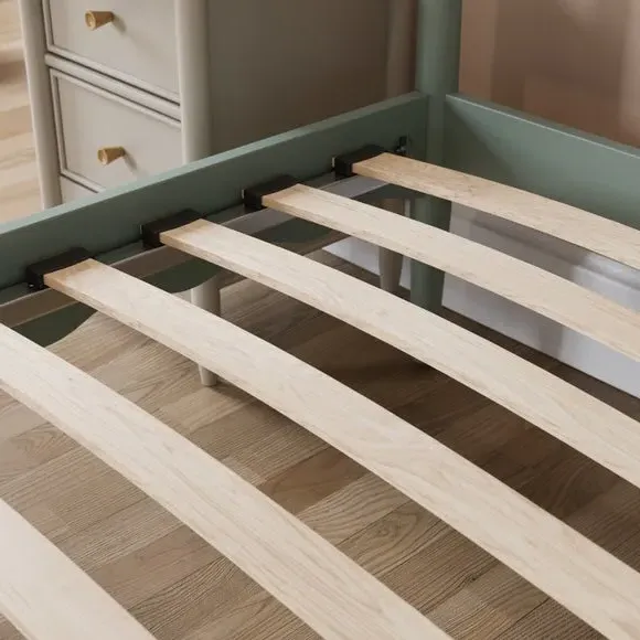 Wooden Bed Frame with Sprung Slats - Lilypad