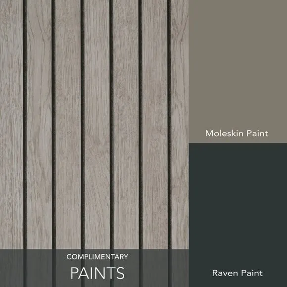 Wooden Panel Wallpaper - Grey