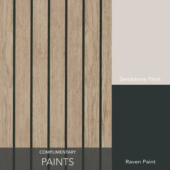 Wooden Panel Wallpaper - Natural
