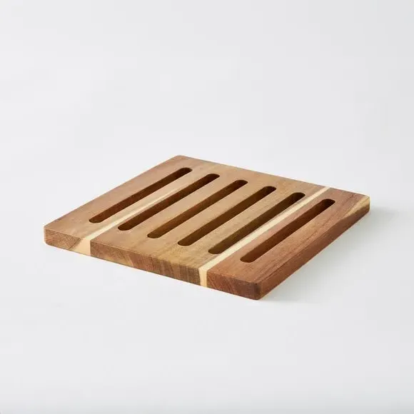 Wooden Trivet Heat Resistant - Brown, Acacia