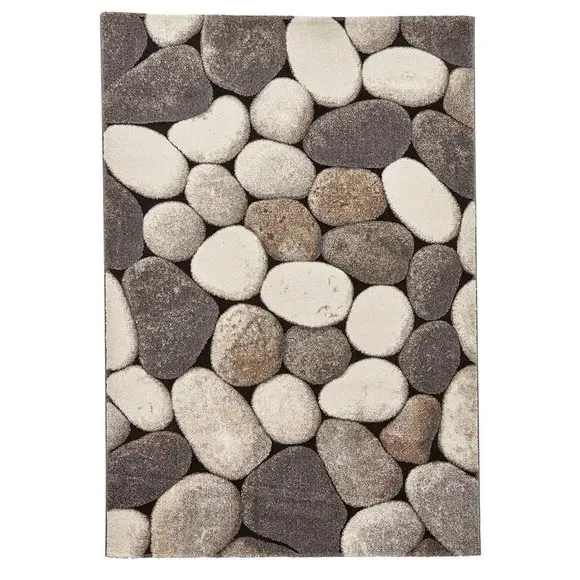 Woodland Rug with Natural Design - Grey, Cream
