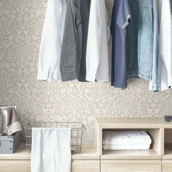 Woodland Wallpaper with Matt Finish - Natural