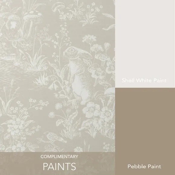 Woodland Wallpaper with Matte Finish - Stone