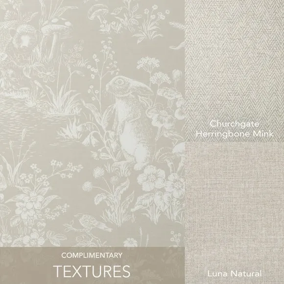 Woodland Wallpaper with Matte Finish - Stone