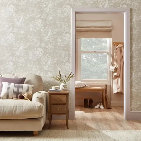 Woodland Wallpaper with Matte Finish - Stone