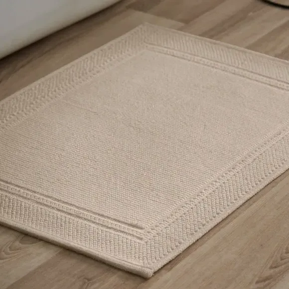 Woven Bath Mat - Natural, Cotton