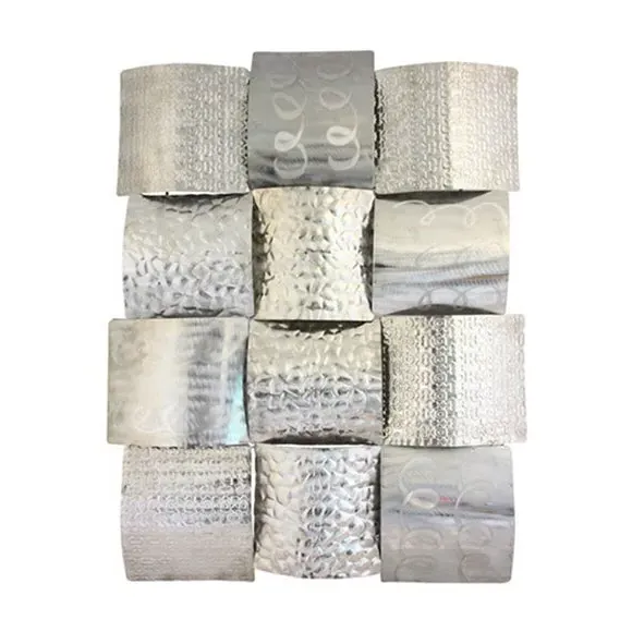 Woven Metal Wall Art - Silver