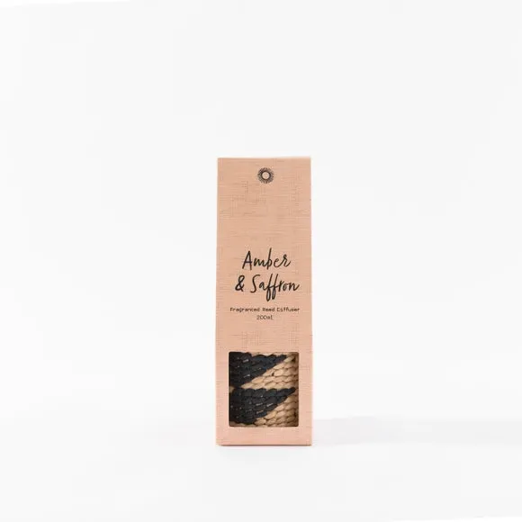 Woven Reed Diffuser - Black, Glass