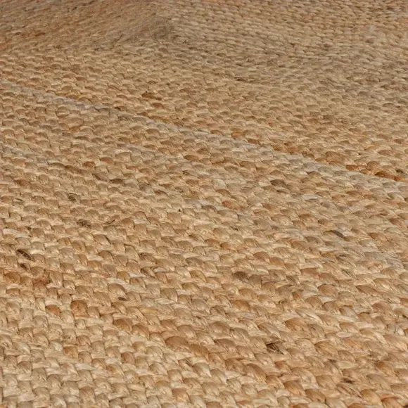Woven Rug with Reversible Design - Natural, Jute