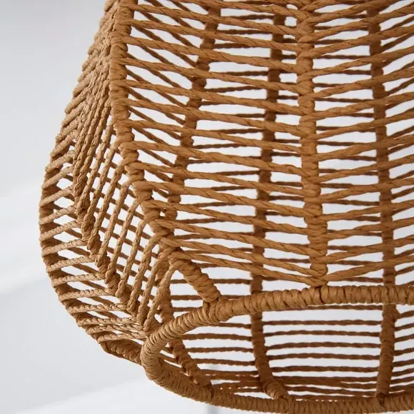 Woven String Easy Fit Pendant Shade - Beige