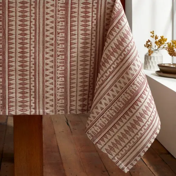 Woven Tablecloth - Natural, Cotton