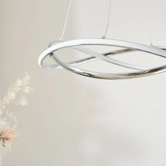Wrap LED Ceiling Light - Chrome, Aluminium