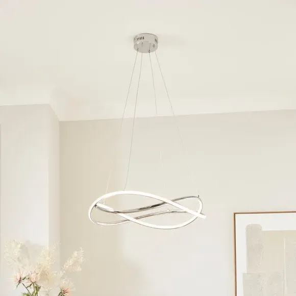 Wrap LED Ceiling Light - Chrome, Aluminium image