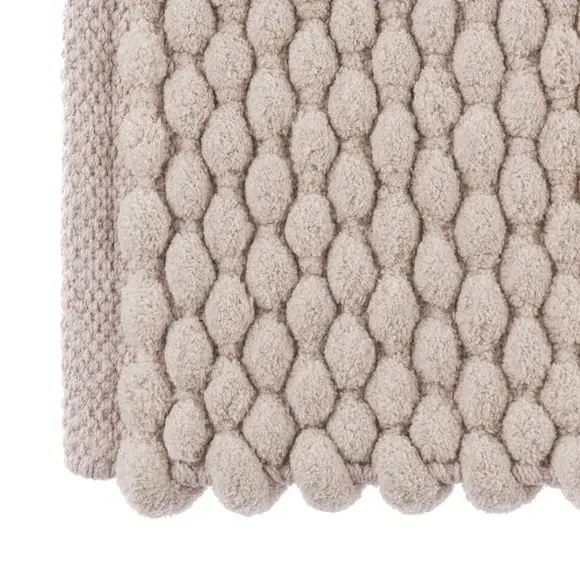 XL Bath Mat with Pebble Texture - Mushroom