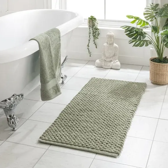 XL Bath Mat with Pebble Texture - Sage