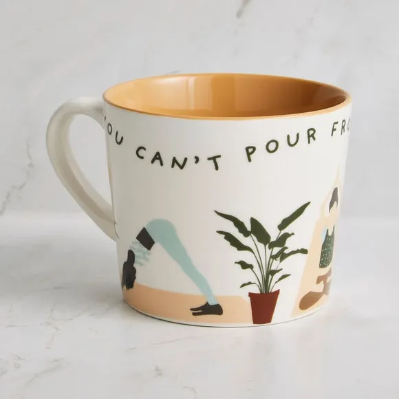 Yoga Pattern Mug - Multicolor, Bone China