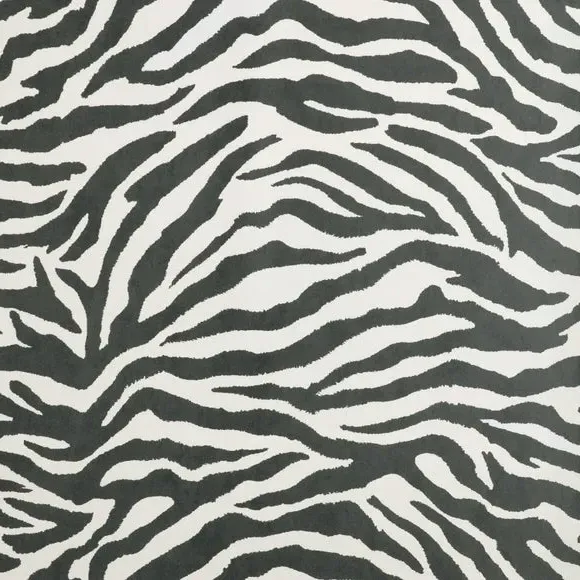 Zebra Pattern Wallpaper - Black