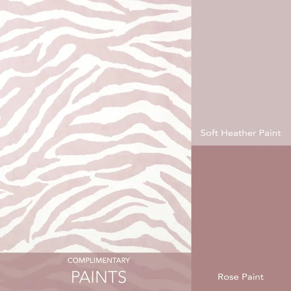Zebra Pattern Wallpaper - Pink