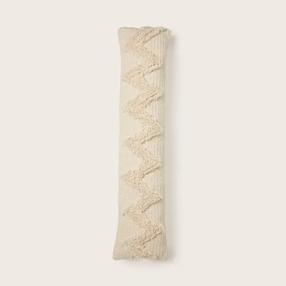 Zig Zag Draught Excluder - Natural, Polyester