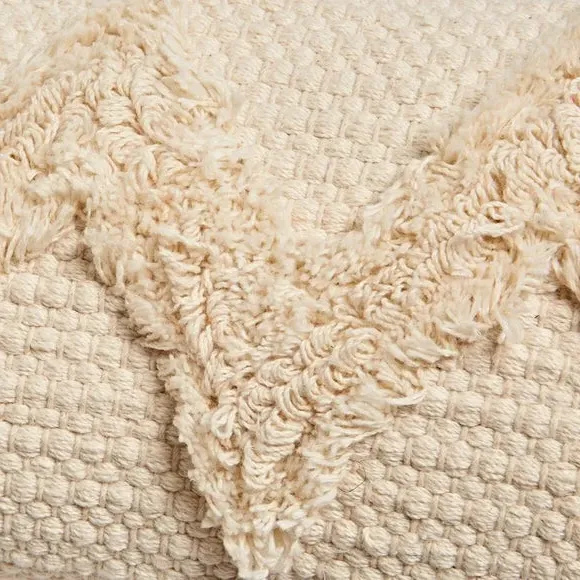 Zig Zag Draught Excluder - Natural, Polyester