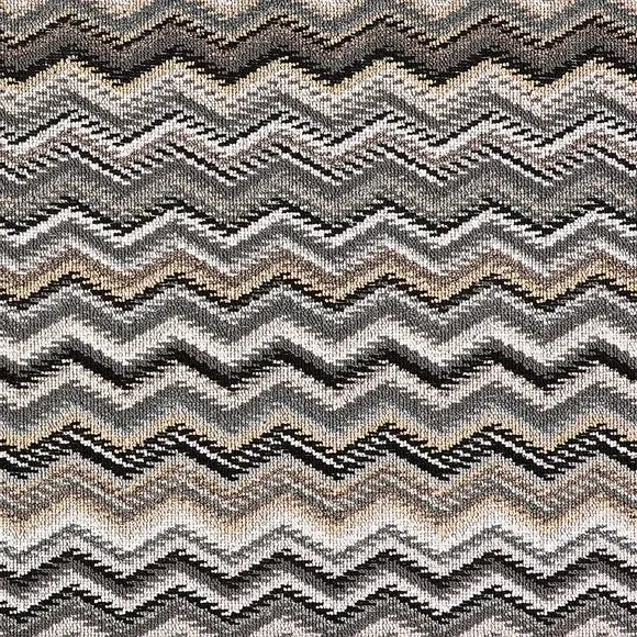 Zig Zag Washable Doormat - Natural, Boucle
