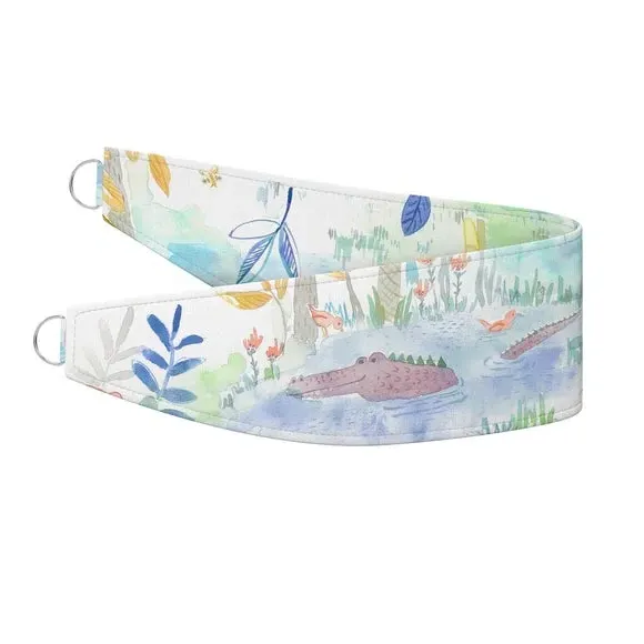 Zoo Print Curtain Tieback - Multi, Cotton