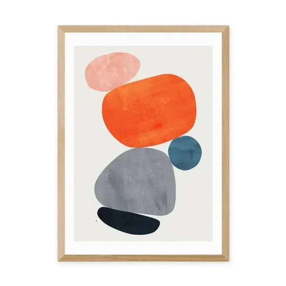Abstract Art Print - Multicolor, Archival Paper