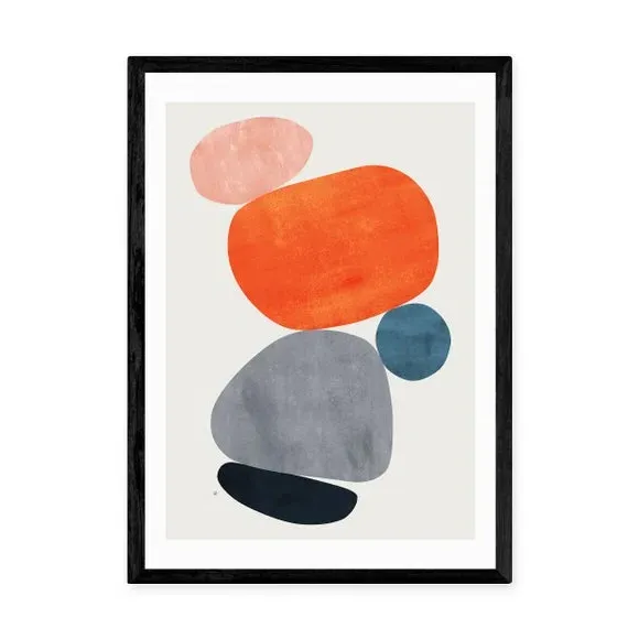Abstract Art Print - Multicolor, Archival Paper