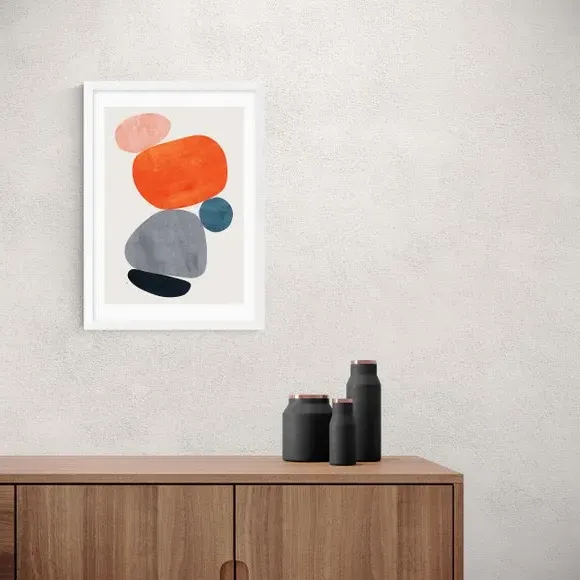 Abstract Art Print - Multicolor, Archival Paper