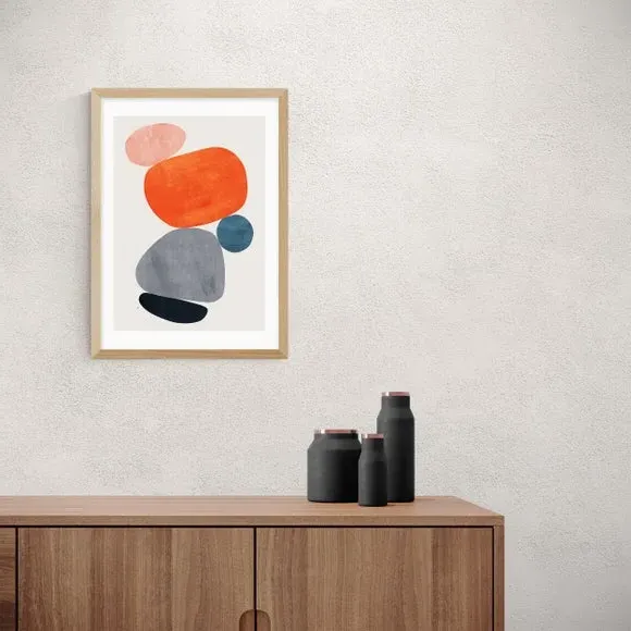 Abstract Art Print - Multicolor, Archival Paper