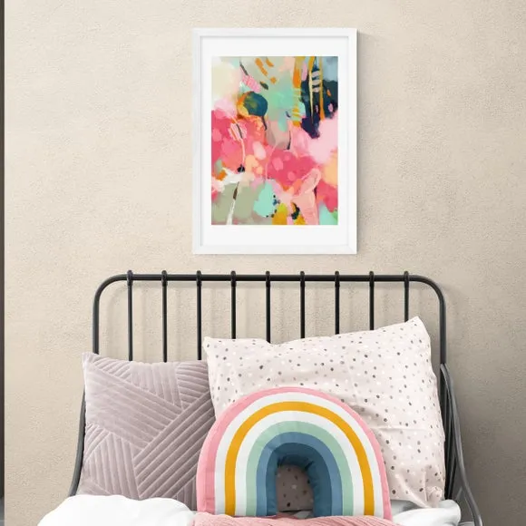 Abstract Art Print - Multicolor, Paper