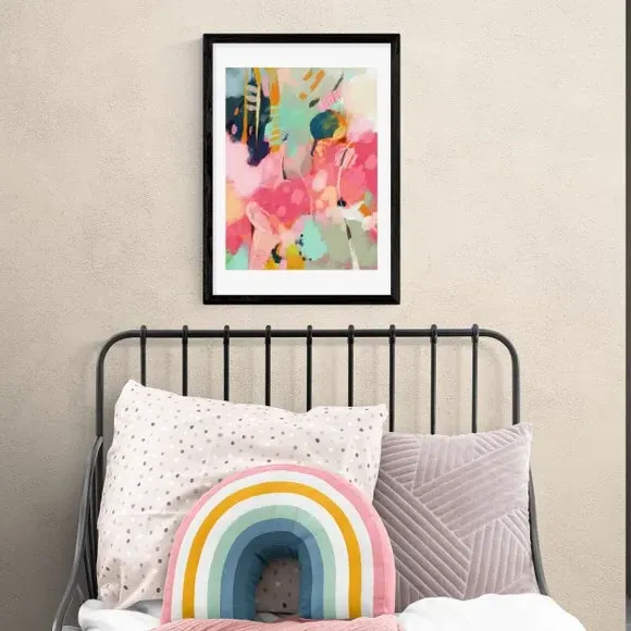 Abstract Art Print - Multicolor, Paper