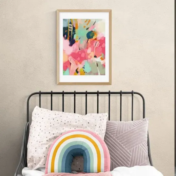 Abstract Art Print - Multicolor, Paper