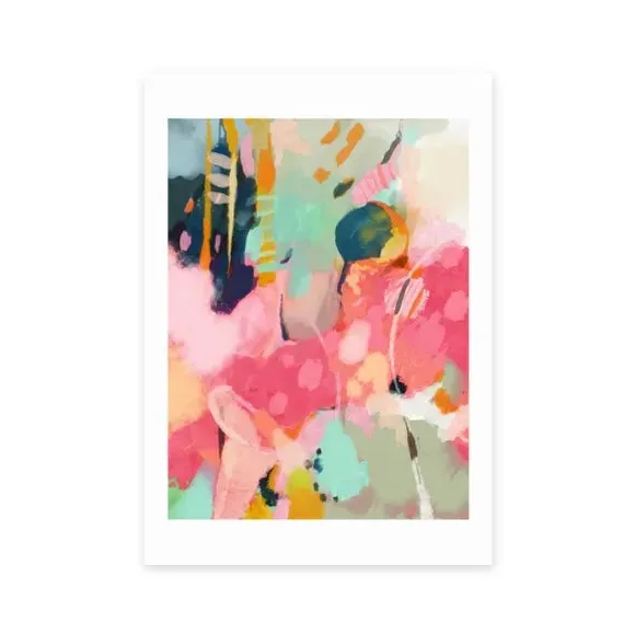 Abstract Art Print - Multicolor, Paper image