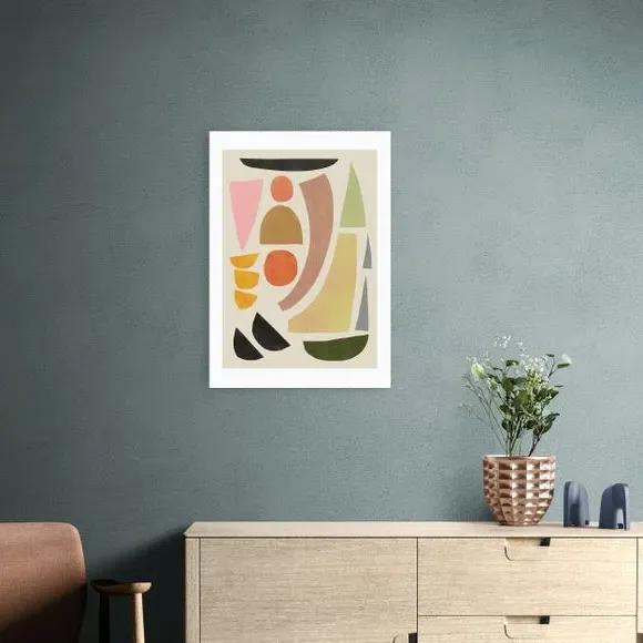 Abstract Art Print - Multicolor, Paper image