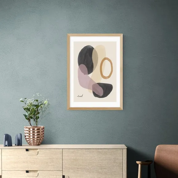 Abstract Art Print - Natural