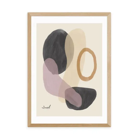 Abstract Art Print - Natural