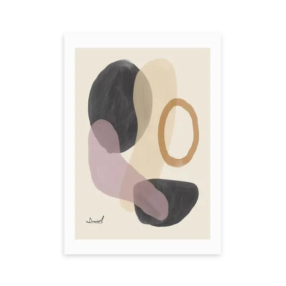 Abstract Art Print - Natural